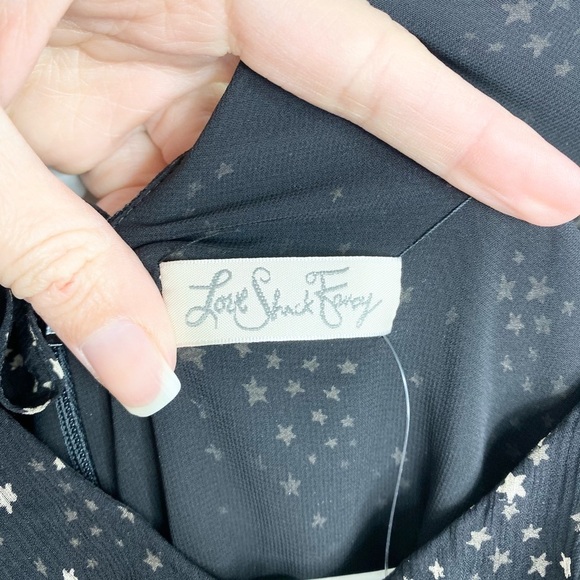 LoveShackFancy Eva Black Star Maxi Dress S NWT - Picture 6 of 10